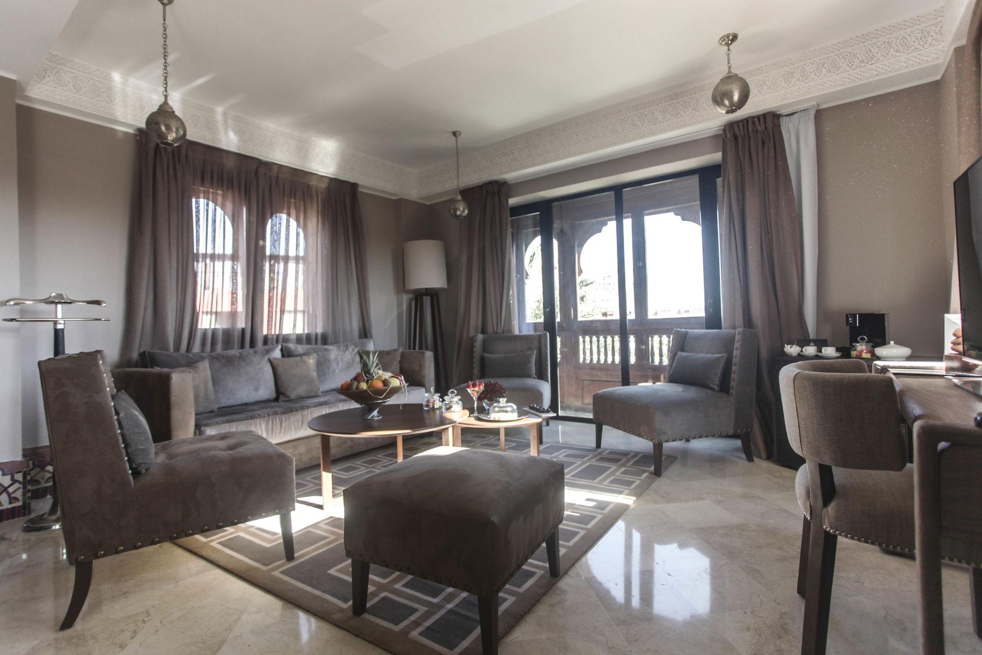 Hivernage Hotel & Spa Marrakesz Zewnętrze zdjęcie A living room