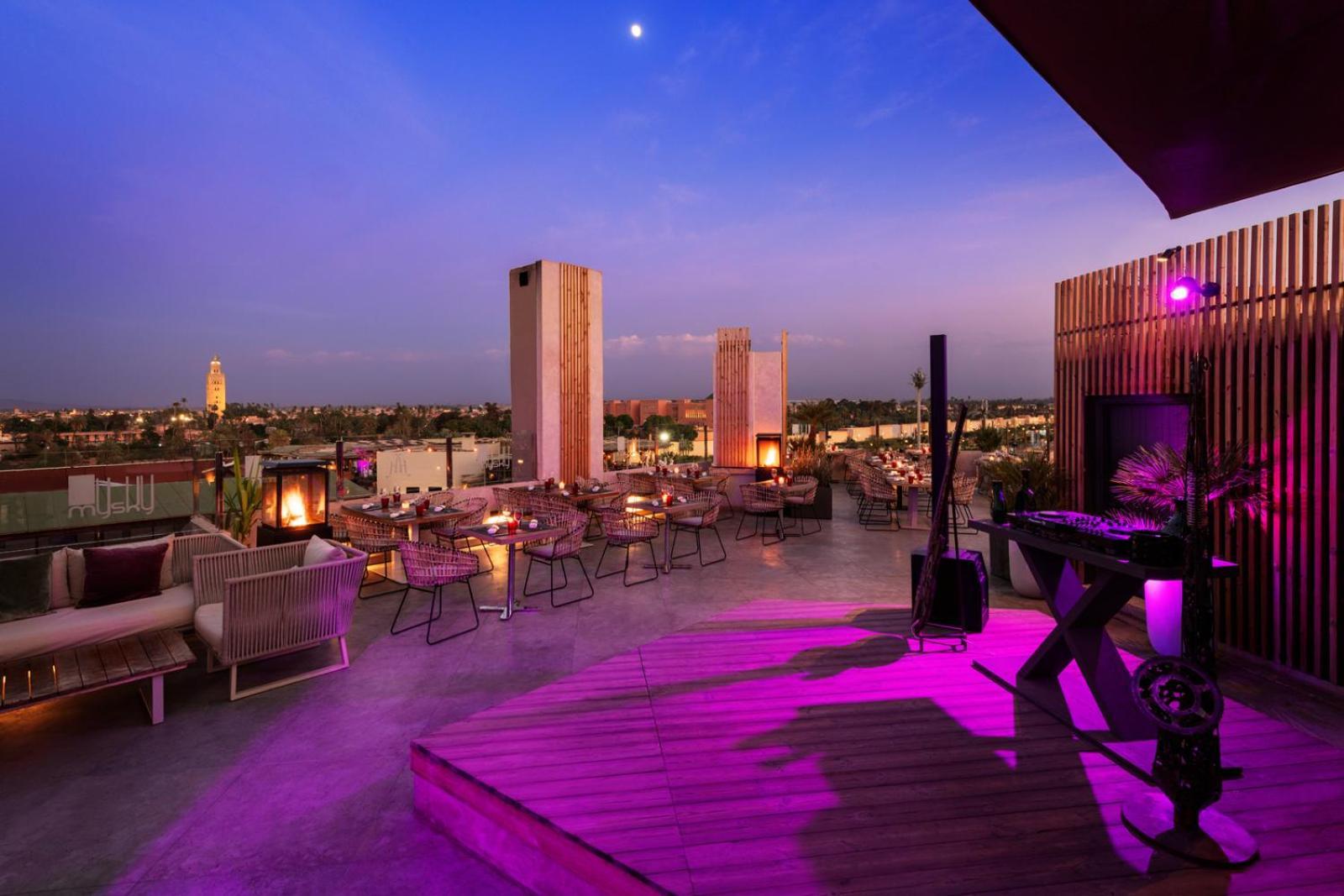 Hivernage Hotel & Spa Marrakesz Zewnętrze zdjęcie The Sky Bar