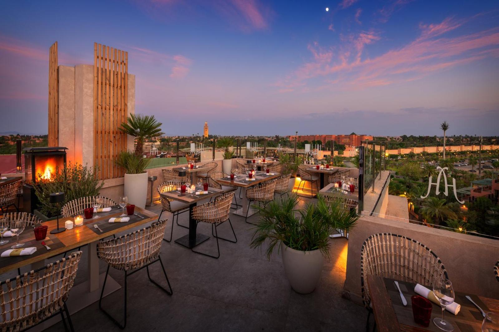 Hivernage Hotel & Spa Marrakesz Zewnętrze zdjęcie The view from the rooftop of the hotel
