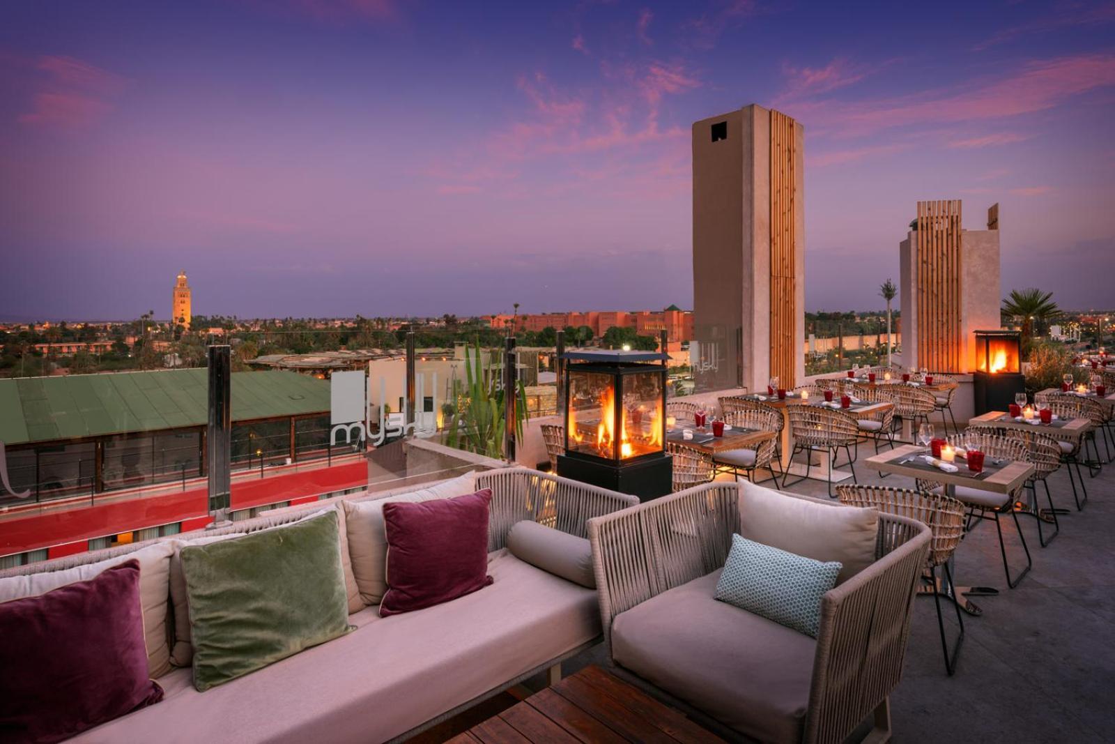 Hivernage Hotel & Spa Marrakesz Zewnętrze zdjęcie Rooftop bar at the Four Seasons Hotel, Marrakech