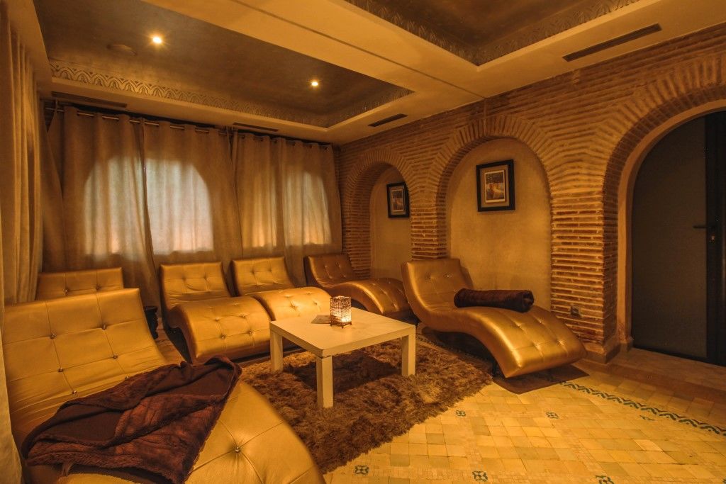 Hivernage Hotel & Spa Marrakesz Zewnętrze zdjęcie A Moroccan lounge